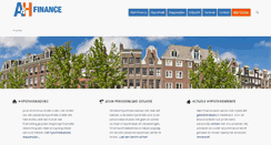 Desktop Screenshot of ahfinance.nl