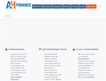 Tablet Screenshot of ahfinance.nl